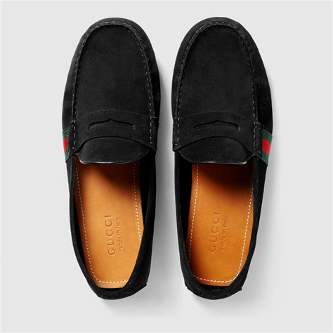 gucci suede drivers red|Gucci drivers for men.